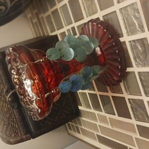 Vintage Blue MOP Earrings